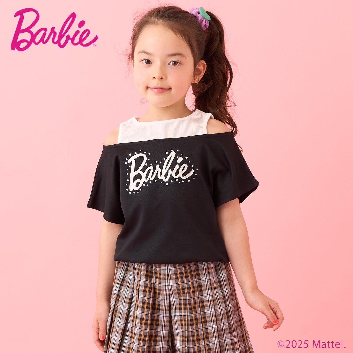 【防汙防潑水】【Barbie】疊穿風格T恤