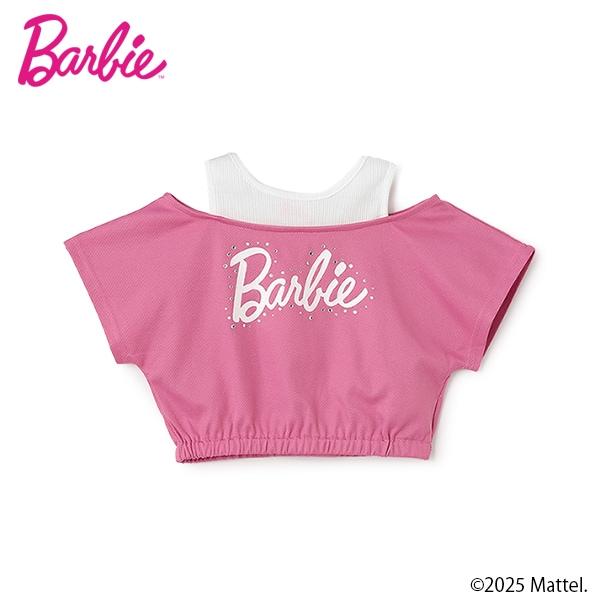 【防汙防潑水】【Barbie】疊穿風格T恤