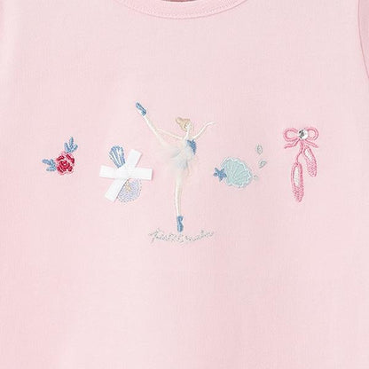 【接觸冷感】芭蕾元素T恤