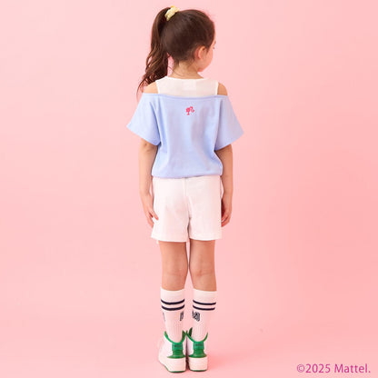 【防汙防潑水】【Barbie】疊穿風格T恤