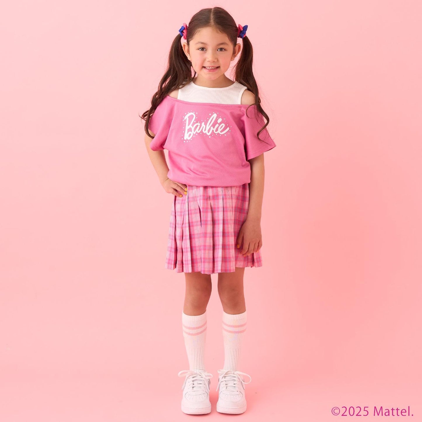 【防汙防潑水】【Barbie】疊穿風格T恤