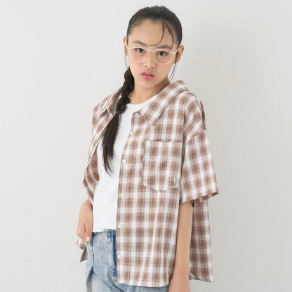 2WAY格紋襯衫套裝