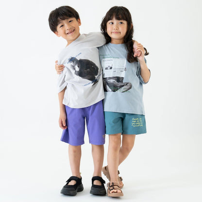 【純棉100%】【365D】【爸爸同款】兒童照片印花短袖T恤