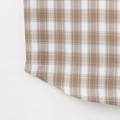 2WAY格紋襯衫套裝