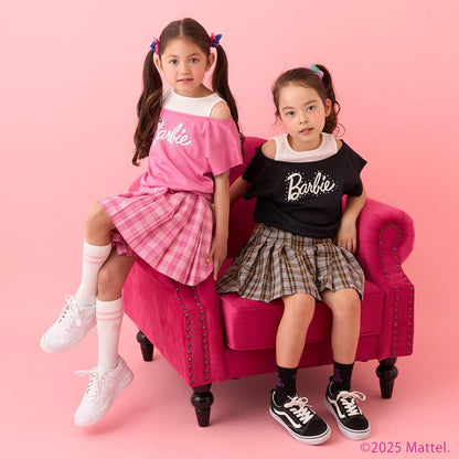 【防汙防潑水】【Barbie】疊穿風格T恤