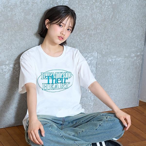 【GOODPRICE】【純棉100%】圓形標誌刺繡T恤