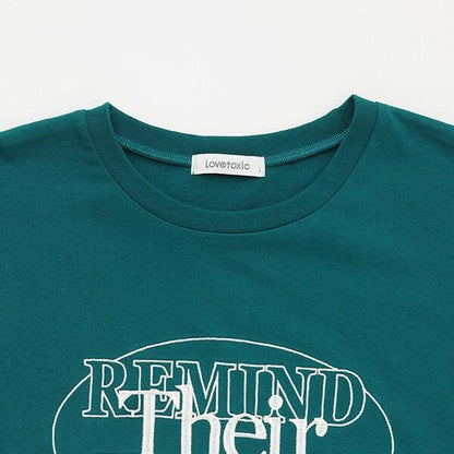 【GOODPRICE】【純棉100%】圓形標誌刺繡T恤