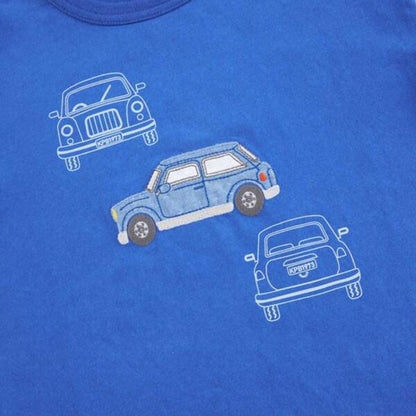 KPBOY 汽車圖案袖子條紋長袖T恤（80～140）