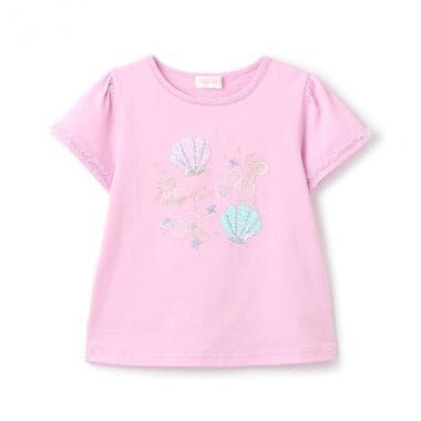 貝殼亮片短袖T恤