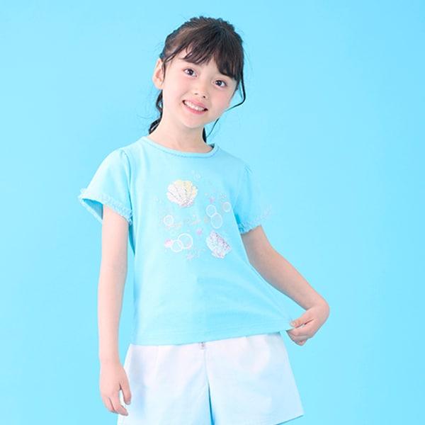 貝殼亮片短袖T恤