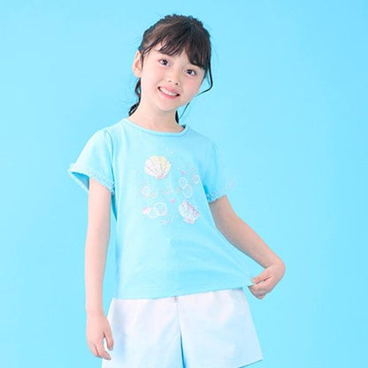 貝殼亮片短袖T恤