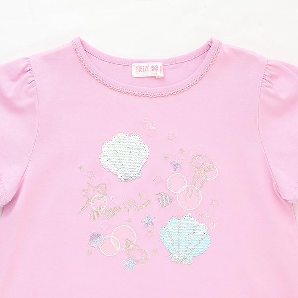 貝殼亮片短袖T恤