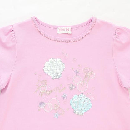 貝殼亮片短袖T恤