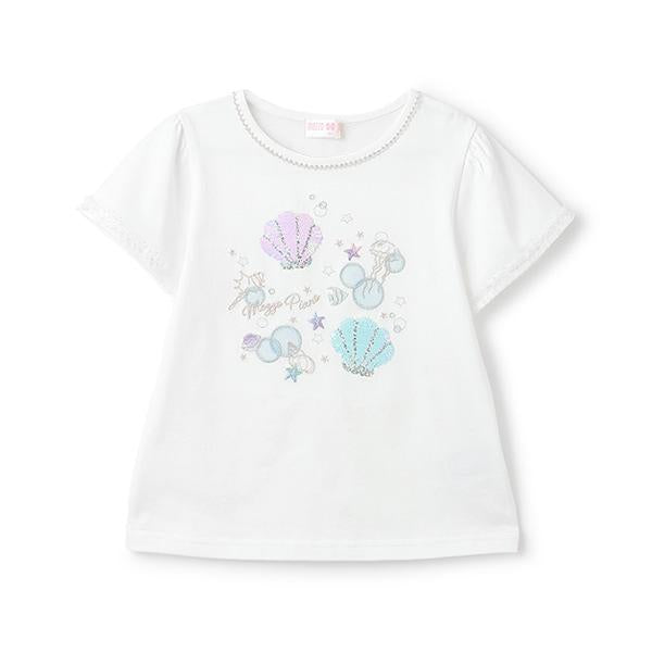 貝殼亮片短袖T恤