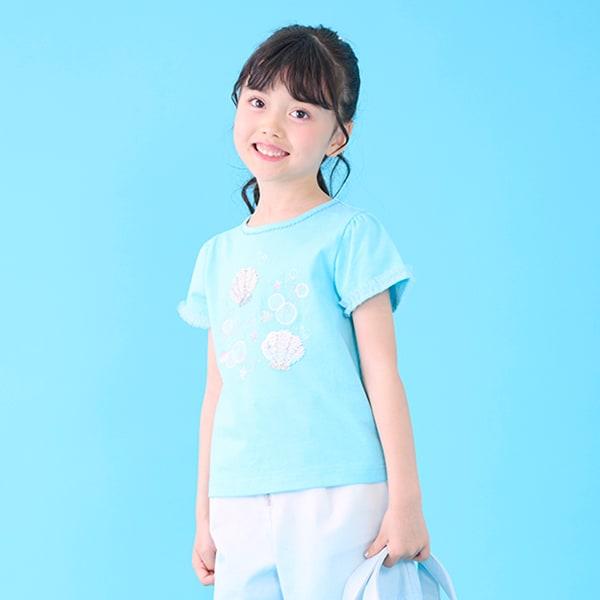 貝殼亮片短袖T恤