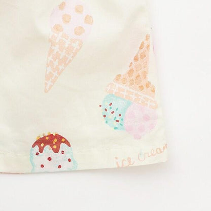 冰淇淋印花連衣裙