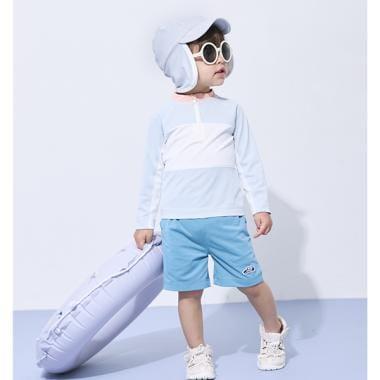 【SWIM】男童拼色套裝泳衣