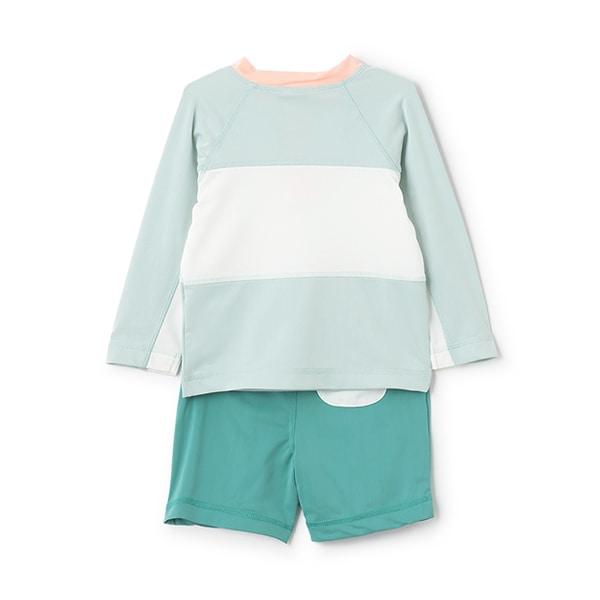 【SWIM】男童拼色套裝泳衣