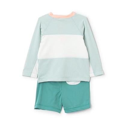 【SWIM】男童拼色套裝泳衣