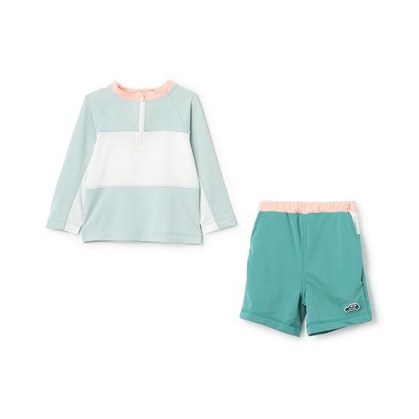 【SWIM】男童拼色套裝泳衣