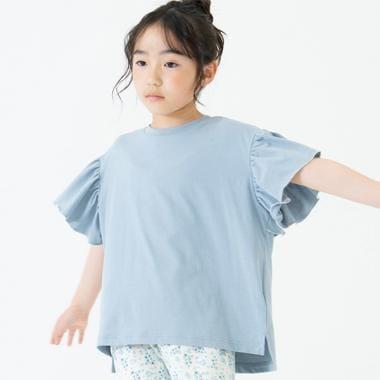 【水陸兩用】短袖荷葉邊套頭衫