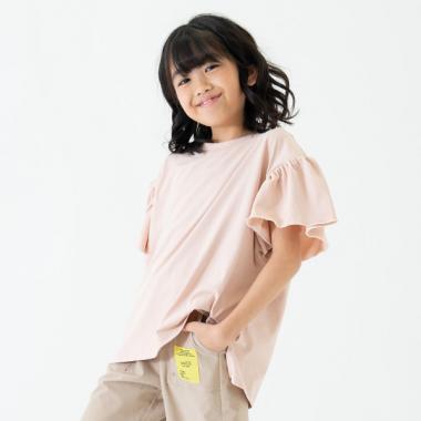 【水陸兩用】短袖荷葉邊套頭衫