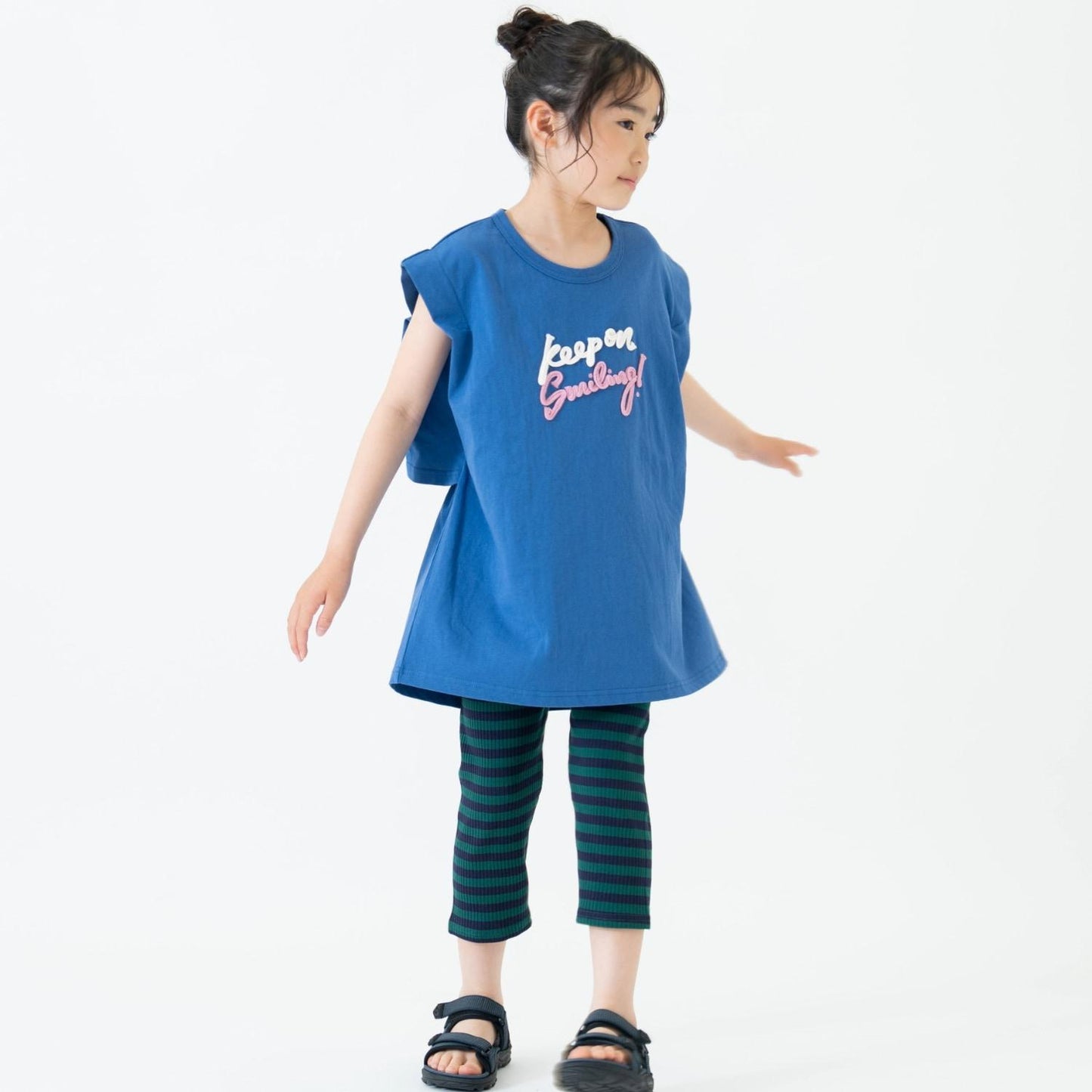 【純棉100%】女式短袖長款T恤