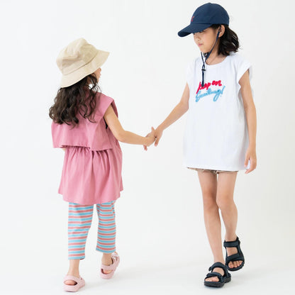 【純棉100%】女式短袖長款T恤