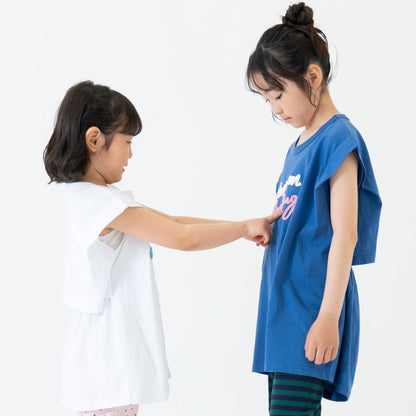 【純棉100%】女式短袖長款T恤