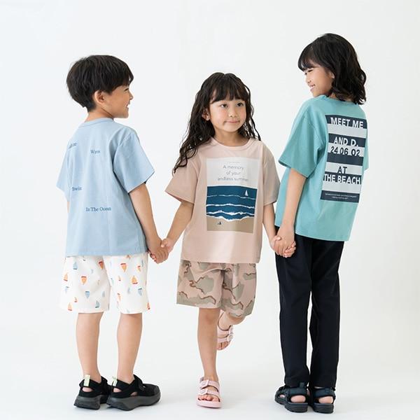 【水陸兩用】混合彩色SUMMER印花短袖T恤