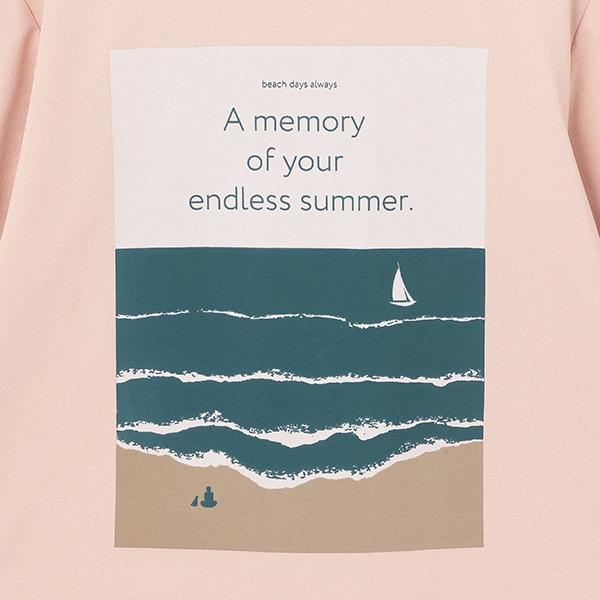 【水陸兩用】混合彩色SUMMER印花短袖T恤