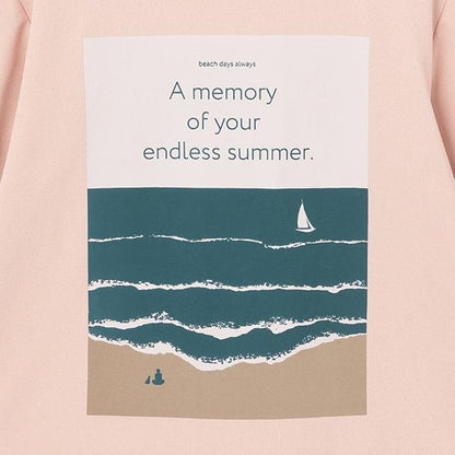 【水陸兩用】混合彩色SUMMER印花短袖T恤