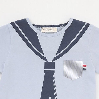 水手風印花短袖T恤