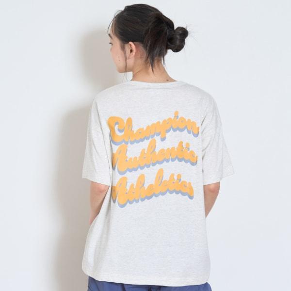 【Champion】【100%純棉】背部印花寬鬆短袖T恤