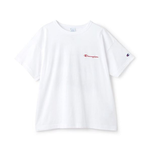 【Champion】【100%純棉】背部印花寬鬆短袖T恤