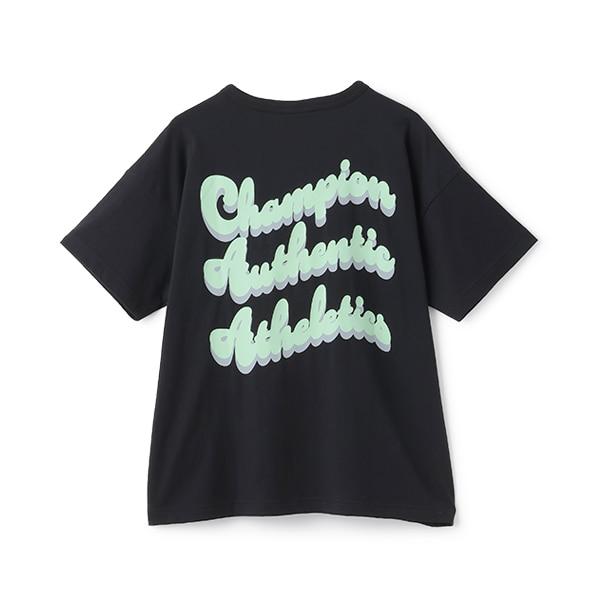 【Champion】【100%純棉】背部印花寬鬆短袖T恤