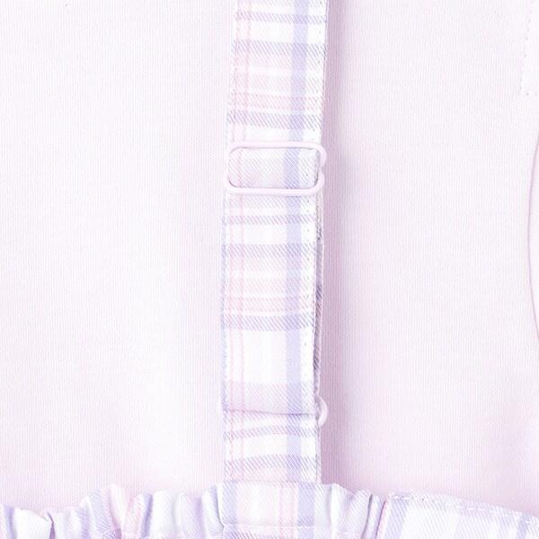 格紋吊帶背心&短袖T恤套裝