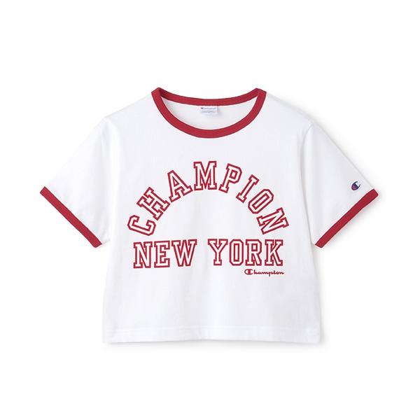 【Champion】【純棉100%】撞色邊短袖T恤
