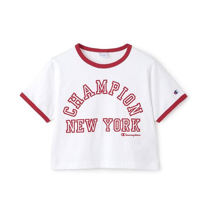 【Champion】【純棉100%】撞色邊短袖T恤