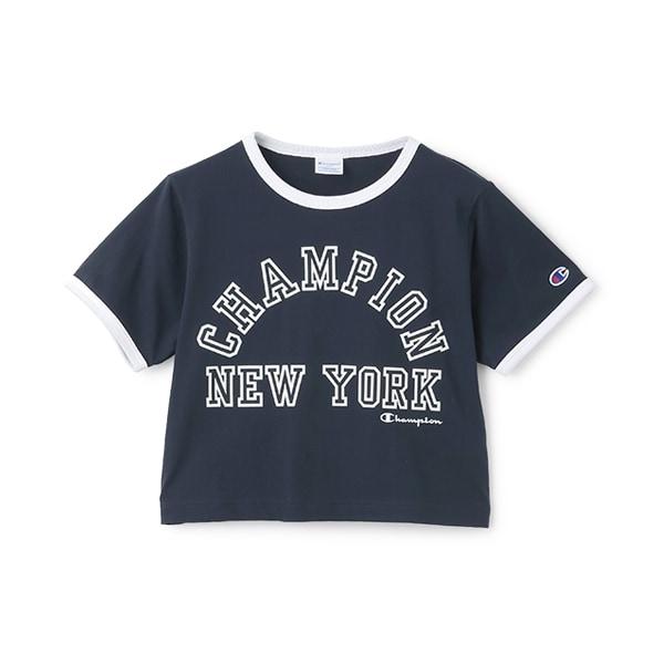 【Champion】【純棉100%】撞色邊短袖T恤