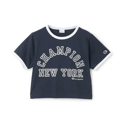 【Champion】【純棉100%】撞色邊短袖T恤