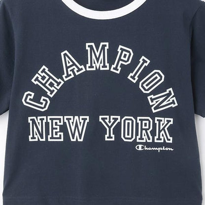 【Champion】【純棉100%】撞色邊短袖T恤