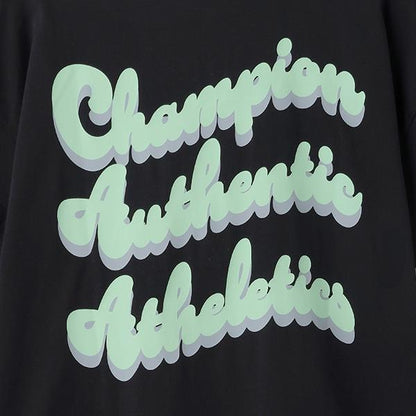 【Champion】【100%純棉】背部印花寬鬆短袖T恤