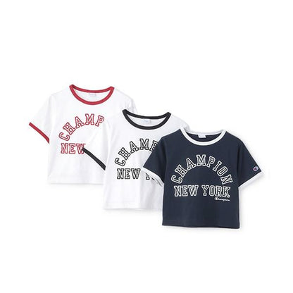 【Champion】【純棉100%】撞色邊短袖T恤