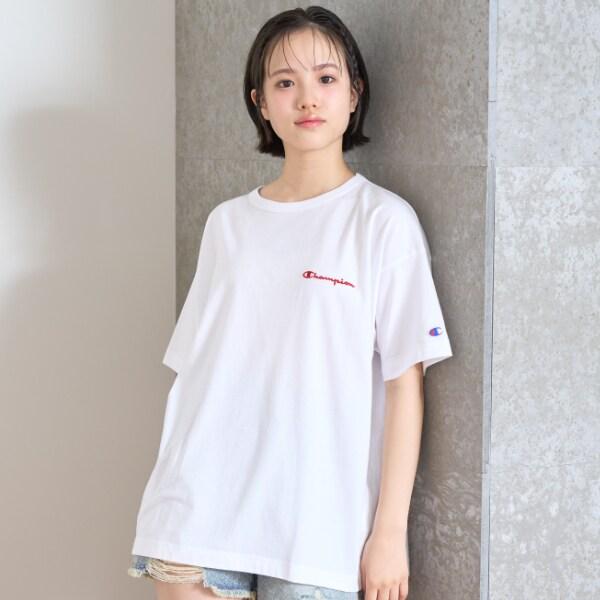 【Champion】【100%純棉】背部印花寬鬆短袖T恤