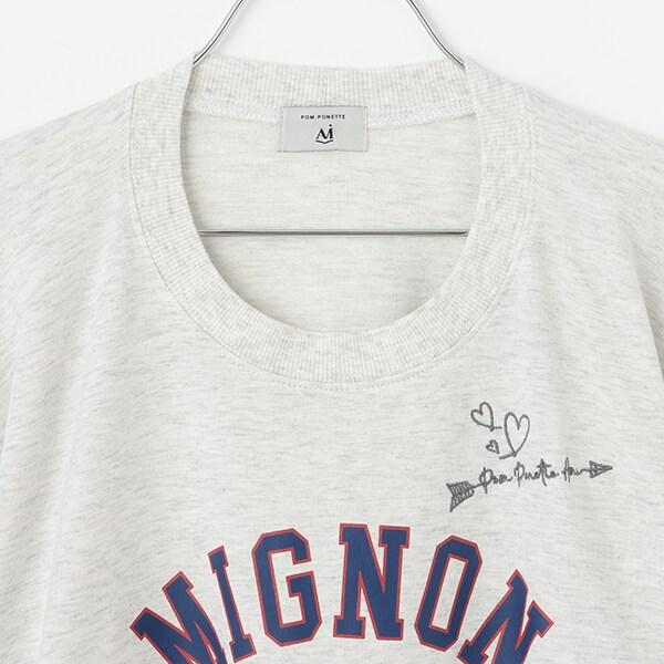 【AMI】塗鴉刺繡不對稱套頭衫