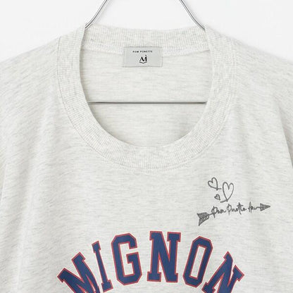 【AMI】塗鴉刺繡不對稱套頭衫