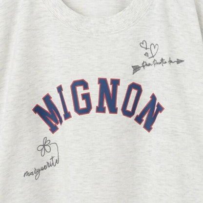 【AMI】塗鴉刺繡不對稱套頭衫