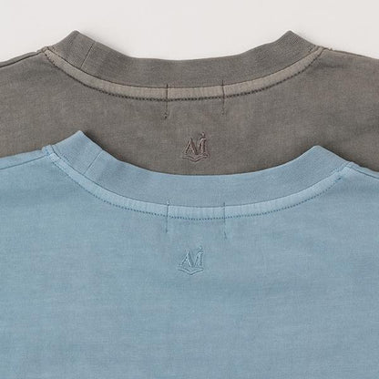 【AMI】袖部荷葉邊水洗T恤