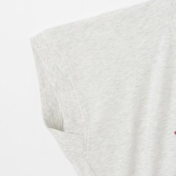 【AMI】塗鴉刺繡不對稱套頭衫